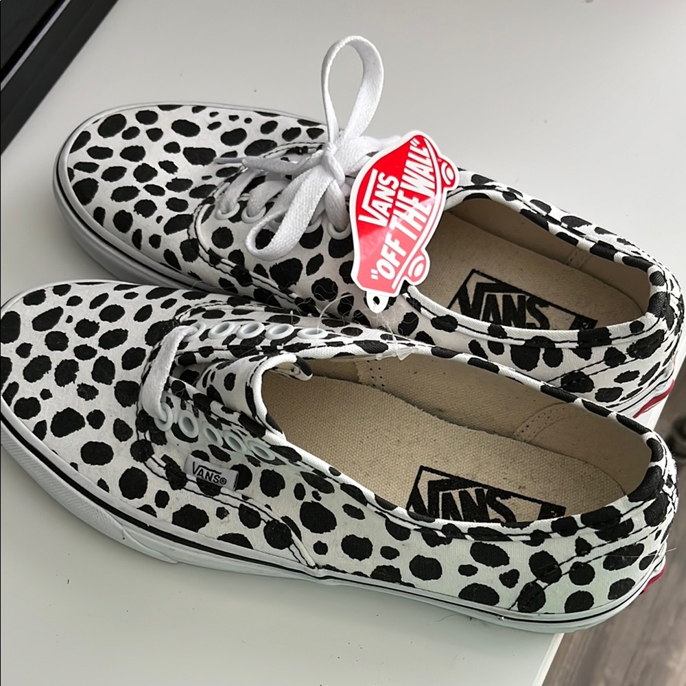 Vans Black and White Dotted Sneakers